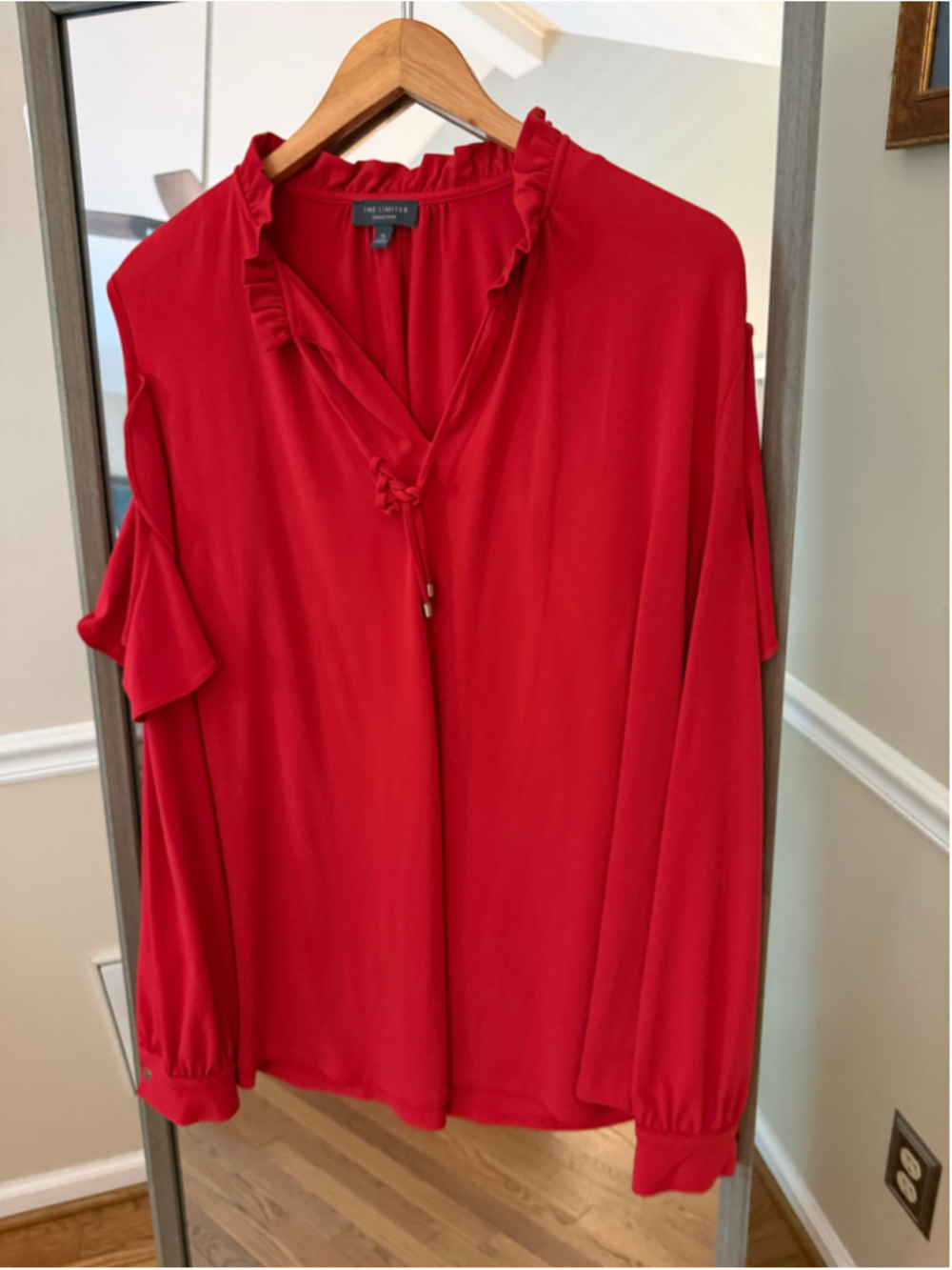 Women's The Limited Red Blouse Size XL